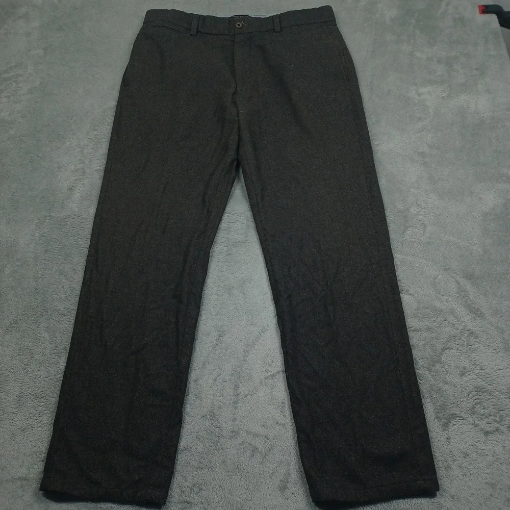 Banana Republic Pants Mens 35x30 Brown Emerson Wool Blend‎ Chino Pockets